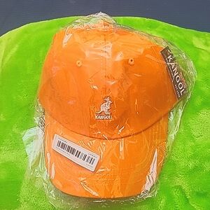 Kangol fashion outdoor cap, embroidered with strap to fit all Humans! Orange